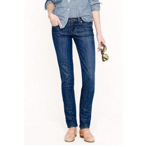 J. Crew Style 80280 Matchstick Cotton Stretch Womens Indigo Straight Jeans Sz 27